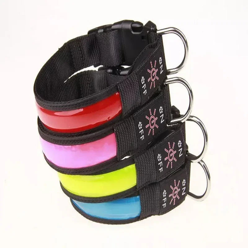 GlowPup™ LED Safety Collar – USB Rechargeable Night Light for Dogs