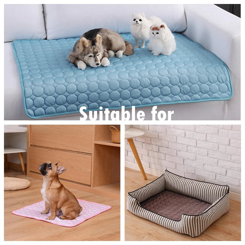 ChillPaw™ – Comfortable Cooling Mat for Dogs of All Sizes, Washable & Stress-Relieving