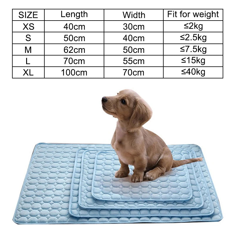 ChillPaw™ – Comfortable Cooling Mat for Dogs of All Sizes, Washable & Stress-Relieving