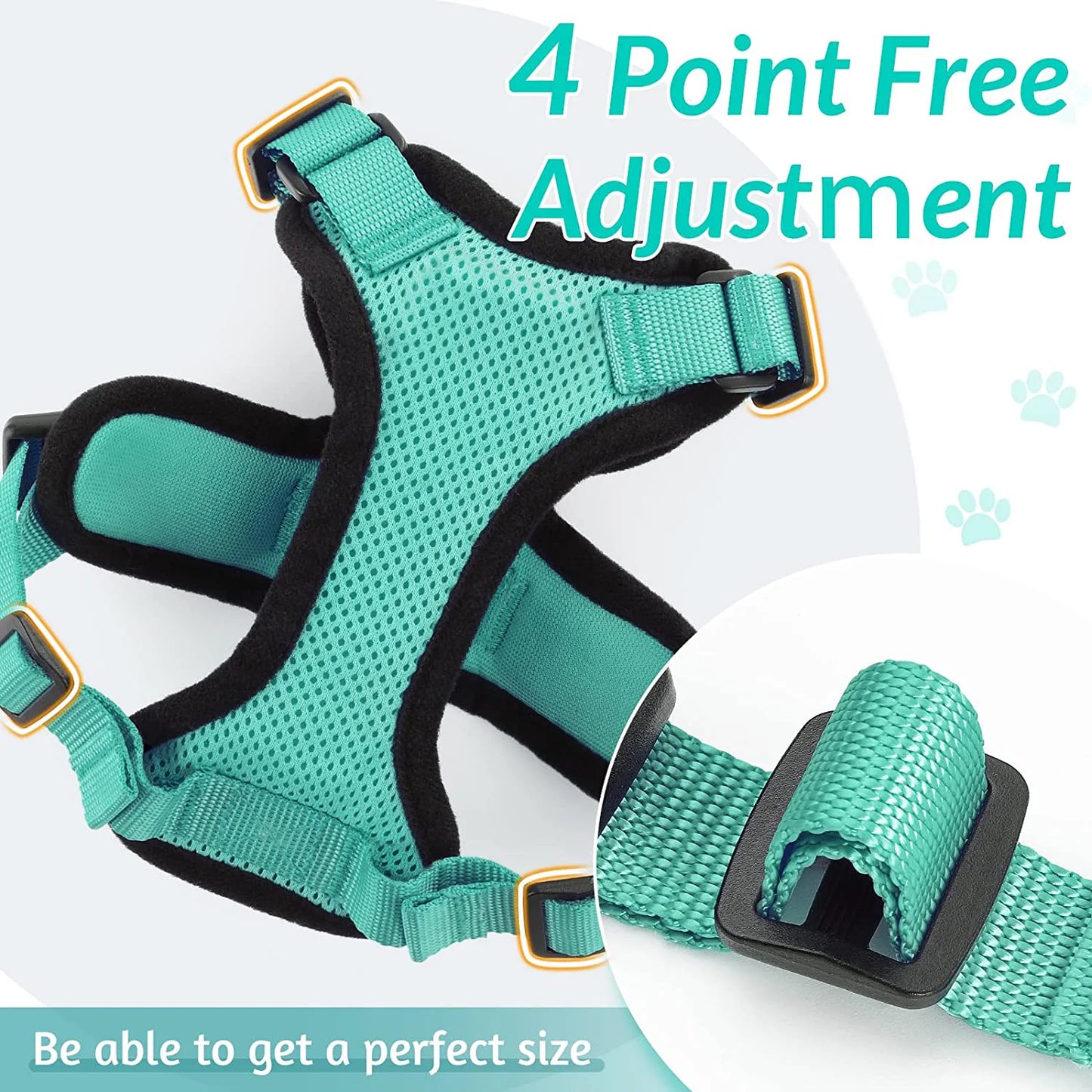 PurrStrap™ – Escape-Proof Adjustable Cat Harness & Leash Set