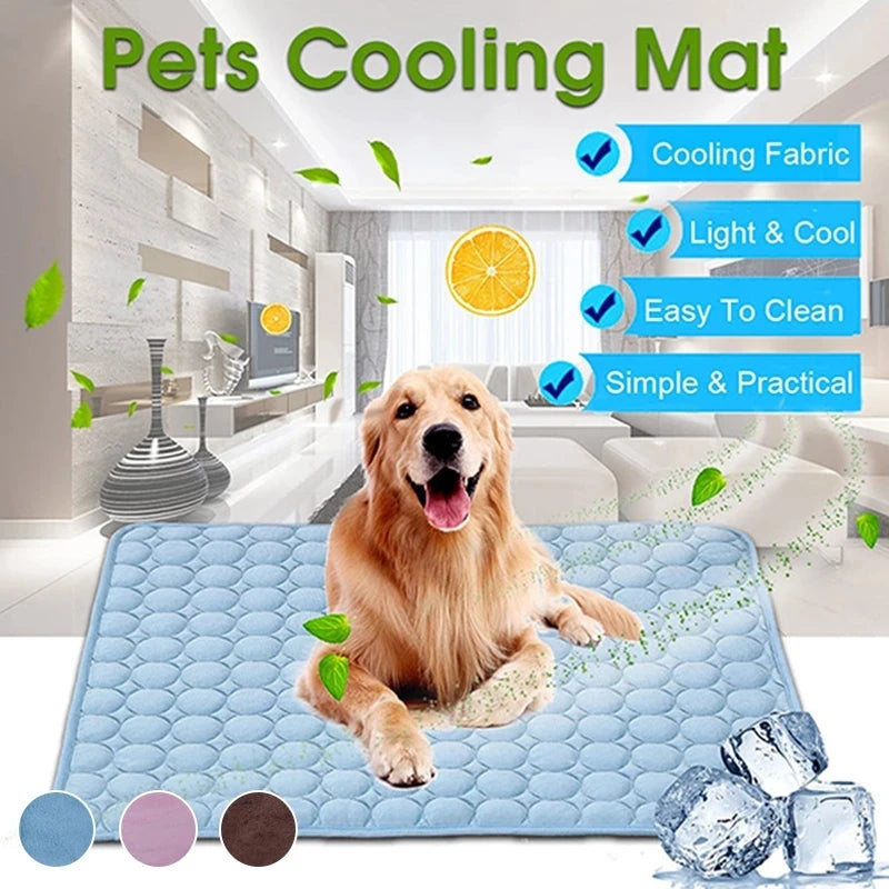 ChillPaw™ – Comfortable Cooling Mat for Dogs of All Sizes, Washable & Stress-Relieving