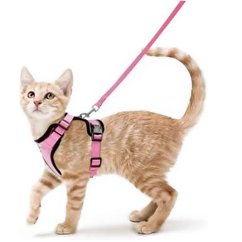 PurrStrap™ – Escape-Proof Adjustable Cat Harness & Leash Set