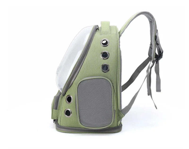 PawVentura™ Transparent Pet Travel Backpack – Breathable Cat & Small Dog Carrier