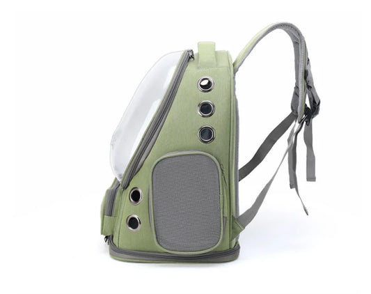 PawVentura™ Transparent Pet Travel Backpack – Breathable Cat & Small Dog Carrier