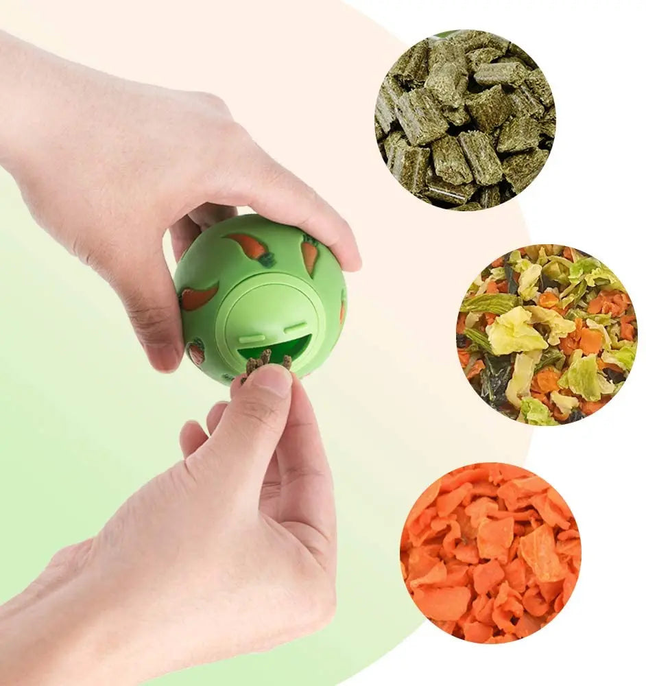 BunnyFun™ Interactive Treat Ball – Slow Feeder & Play Toy