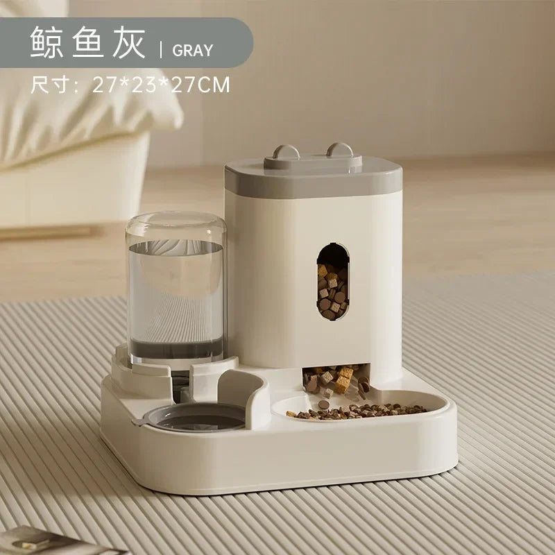 PawSip™ SmartFlow Pet Feeder – 2-in-1 Food & Water Bowl for Cats and Small Dogs