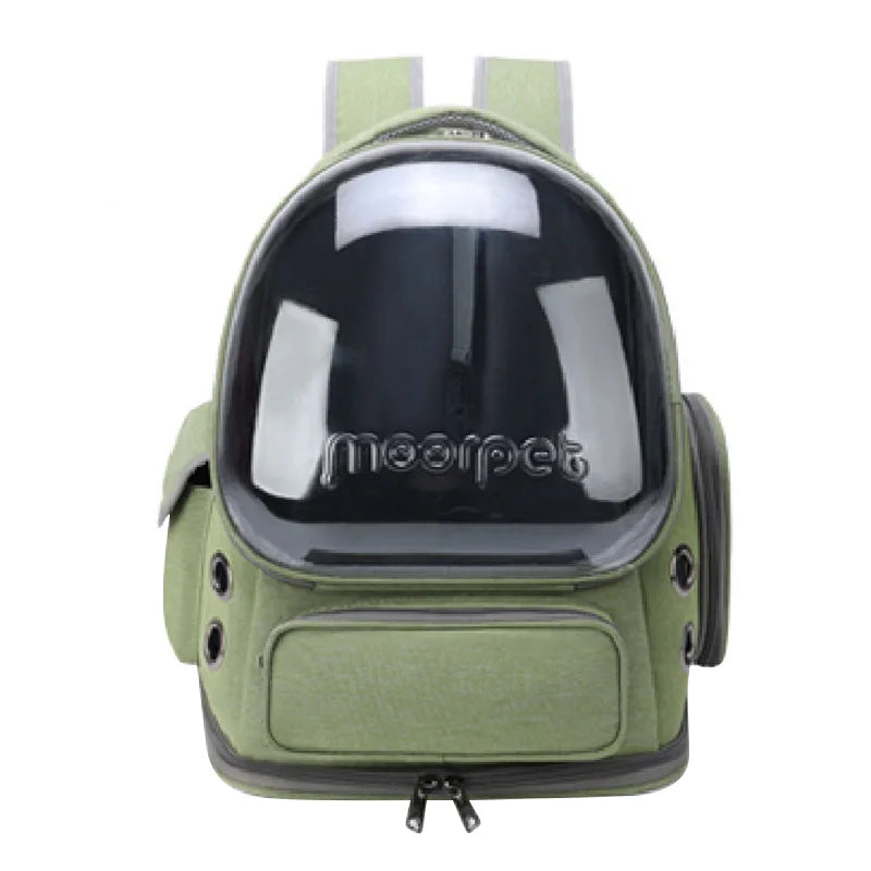 PawVentura™ Transparent Pet Travel Backpack – Breathable Cat & Small Dog Carrier
